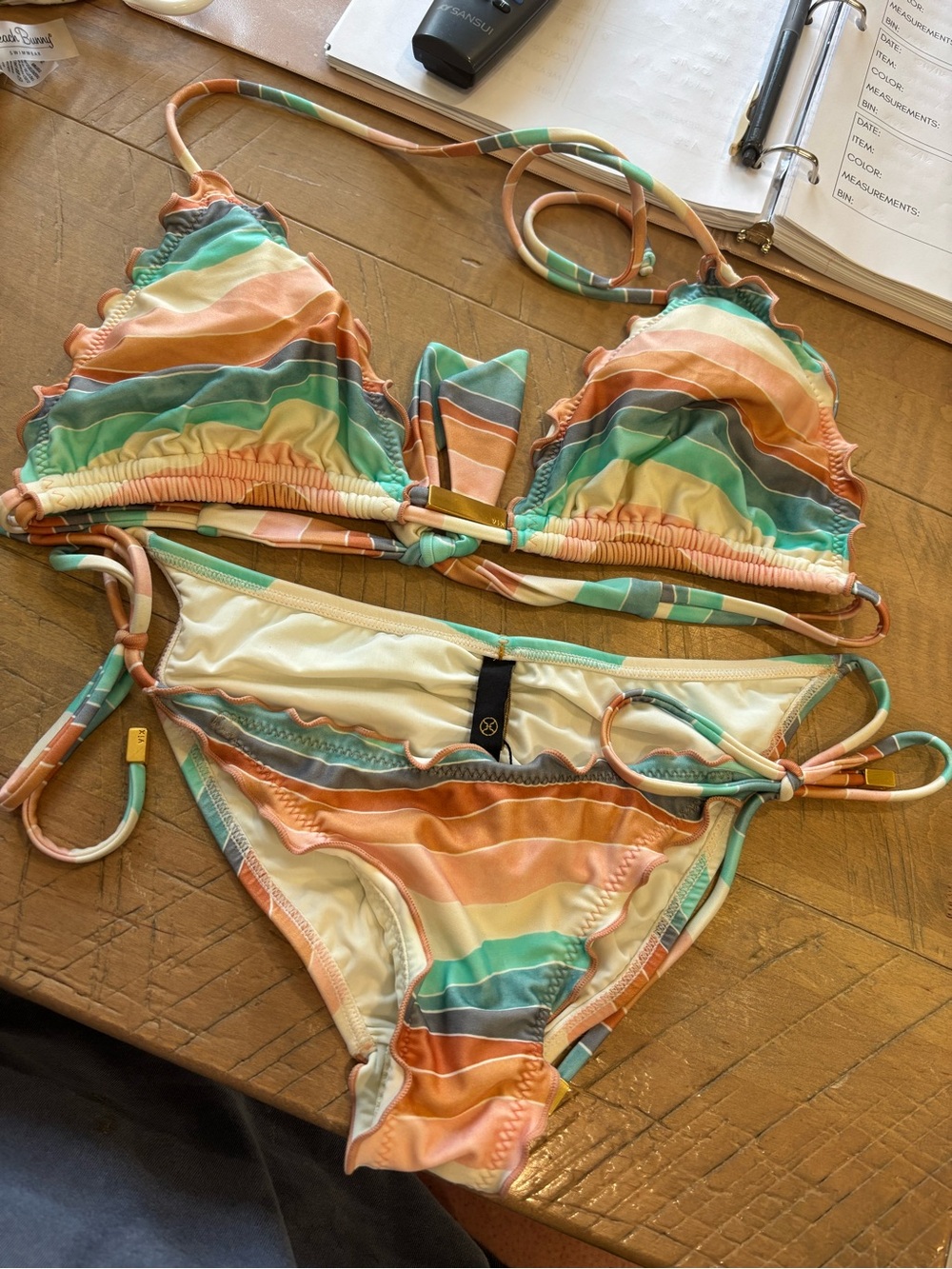 Vix Paula Hermanny Bikini Size M / D Bathing Suit Swimwear